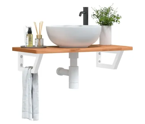 Izlietnes Plaukts, Stiprināms Pie Sienas, Tērauds, Dižskābardis Vidaxl