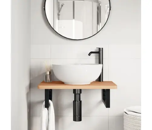 Izlietnes Plaukts, Stiprināms Pie Sienas, Tērauds, Dižskābardis Vidaxl