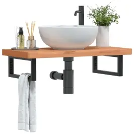 Izlietnes Plaukts, Stiprināms Pie Sienas, Tērauds, Dižskābardis Vidaxl