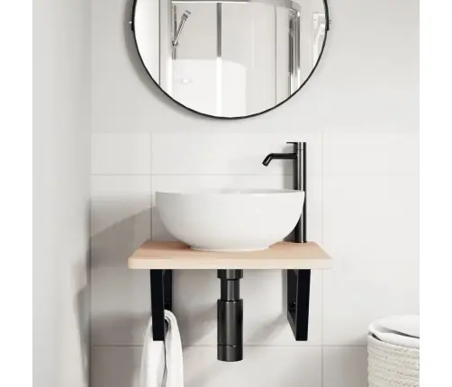 Seinale Kinnitatav Valamuriiul, Teras Ja Tammepuit