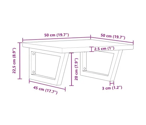 Seinale Kinnitatav Valamuriiul, Teras Ja Tammepuit