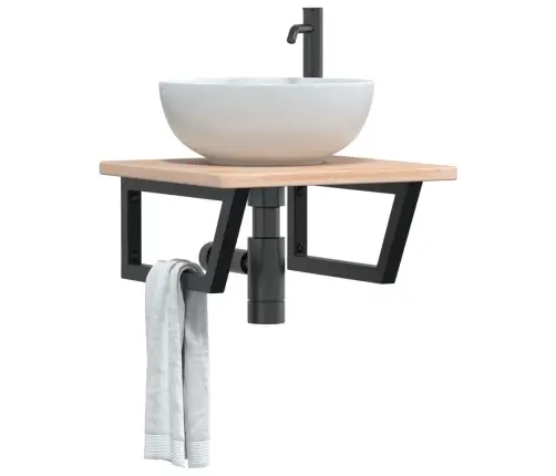 Seinale Kinnitatav Valamuriiul, Teras Ja Tammepuit