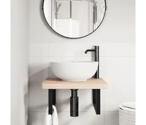 Seinale Kinnitatav Valamuriiul, Teras Ja Tammepuit