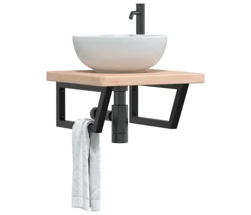 Seinale Kinnitatav Valamuriiul, Teras Ja Tammepuit