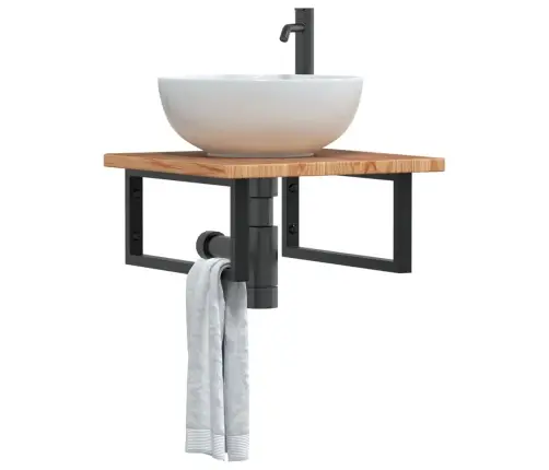 Seinale Kinnitatav Valamuriiul, Teras Ja Tammepuit