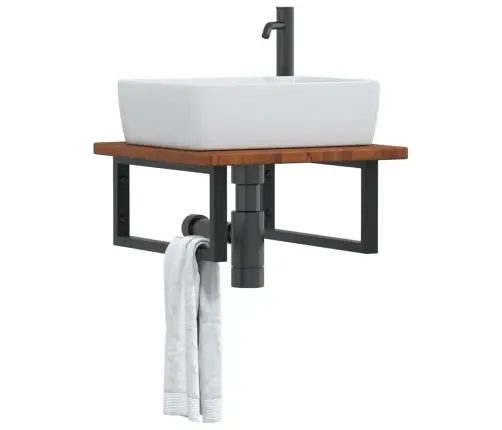 Seinale Kinnitatav Valamuriiul, Teras Ja Tammepuit