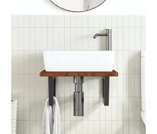 Seinale Kinnitatav Valamuriiul, Teras Ja Tammepuit