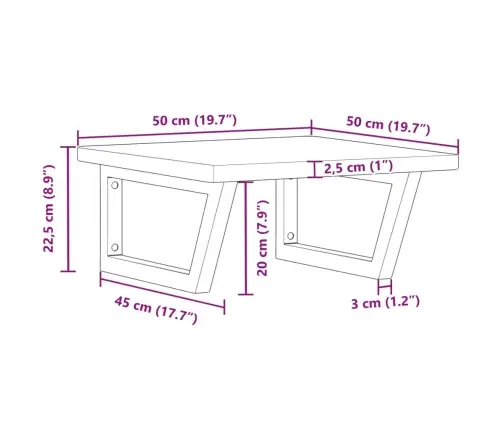 Seinale Kinnitatav Valamuriiul, Teras Ja Tammepuit