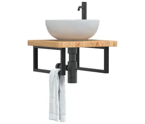 Seinale Kinnitatav Valamuriiul, Teras Ja Tammepuit