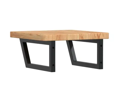 Izlietnes Plaukts, Stiprināms Pie Sienas, Tērauds, Ozola Koks Vidaxl