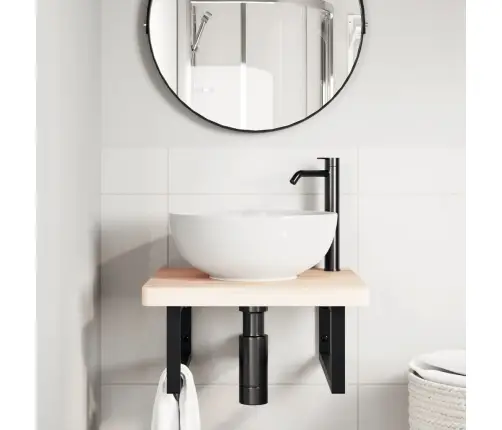 Izlietnes Plaukts, Stiprināms Pie Sienas, Tērauds, Dižskābardis Vidaxl