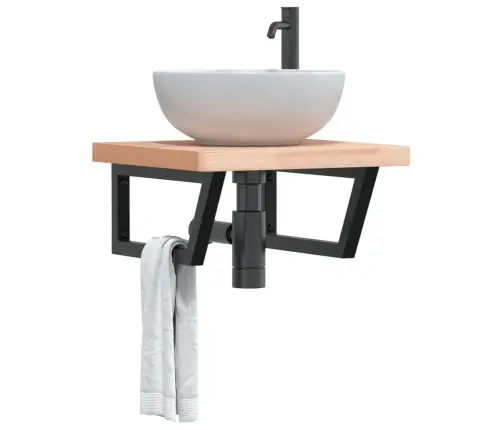 Izlietnes Plaukts, Stiprināms Pie Sienas, Tērauds, Dižskābardis Vidaxl