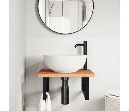 Izlietnes Plaukts, Stiprināms Pie Sienas, Tērauds, Dižskābardis Vidaxl