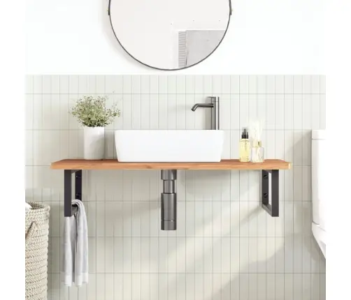 Izlietnes Plaukts, Stiprināms Pie Sienas, Tērauds, Dižskābardis Vidaxl