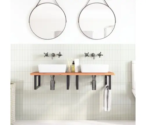 Izlietnes Plaukts, Stiprināms Pie Sienas, Tērauds, Dižskābardis Vidaxl