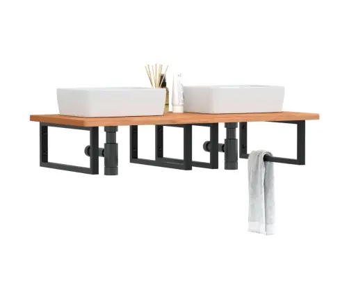 Izlietnes Plaukts, Stiprināms Pie Sienas, Tērauds, Dižskābardis Vidaxl