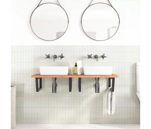 Izlietnes Plaukts, Stiprināms Pie Sienas, Tērauds, Dižskābardis Vidaxl