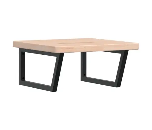 Izlietnes Plaukts, Stiprināms Pie Sienas, Tērauds, Ozola Koks Vidaxl