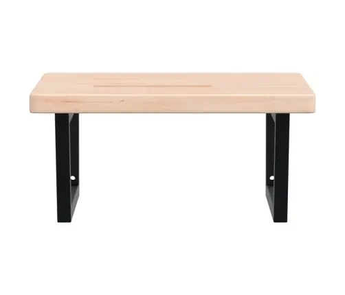 Izlietnes Plaukts, Stiprināms Pie Sienas, Tērauds, Ozola Koks Vidaxl