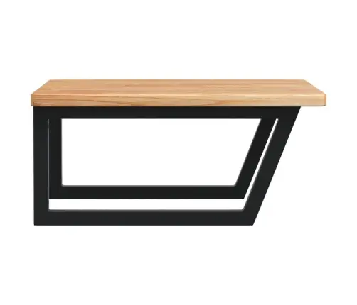 Izlietnes Plaukts, Stiprināms Pie Sienas, Tērauds, Ozola Koks Vidaxl