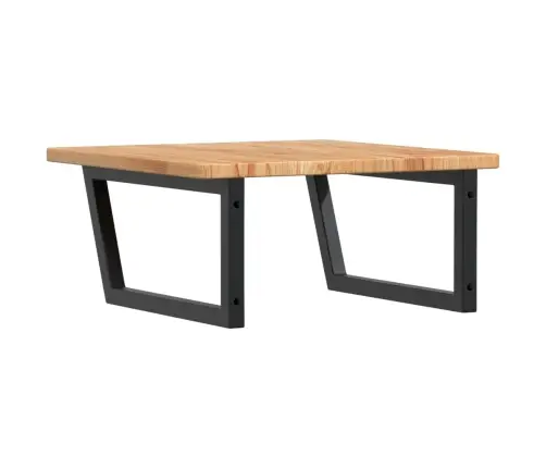 Izlietnes Plaukts, Stiprināms Pie Sienas, Tērauds, Ozola Koks Vidaxl