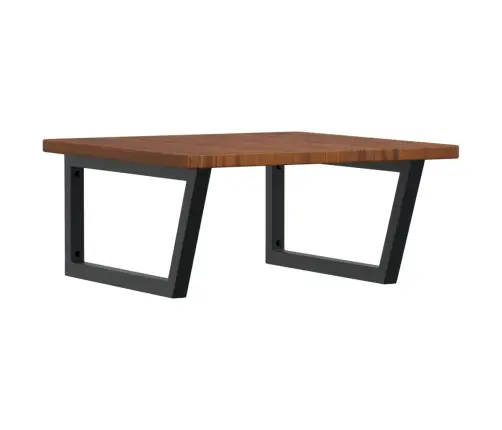 Izlietnes Plaukts, Stiprināms Pie Sienas, Tērauds, Ozola Koks Vidaxl