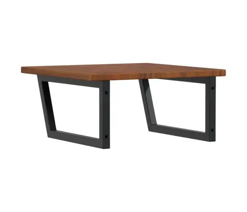 Izlietnes Plaukts, Stiprināms Pie Sienas, Tērauds, Ozola Koks Vidaxl