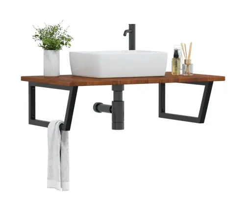 Seinale Kinnitatav Valamuriiul, Teras Ja Tammepuit