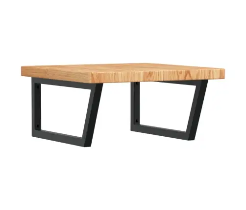 Izlietnes Plaukts, Stiprināms Pie Sienas, Tērauds, Ozola Koks Vidaxl