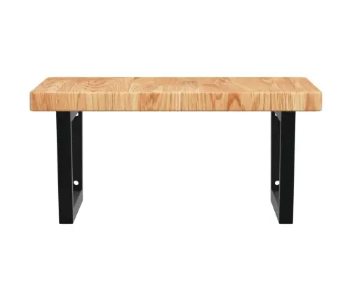 Izlietnes Plaukts, Stiprināms Pie Sienas, Tērauds, Ozola Koks Vidaxl