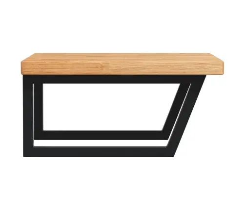 Izlietnes Plaukts, Stiprināms Pie Sienas, Tērauds, Ozola Koks Vidaxl