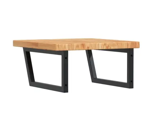 Izlietnes Plaukts, Stiprināms Pie Sienas, Tērauds, Ozola Koks Vidaxl