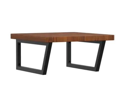 Izlietnes Plaukts, Stiprināms Pie Sienas, Tērauds, Ozola Koks Vidaxl