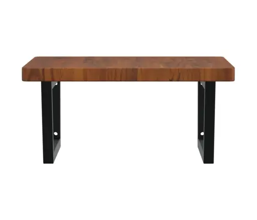 Izlietnes Plaukts, Stiprināms Pie Sienas, Tērauds, Ozola Koks Vidaxl