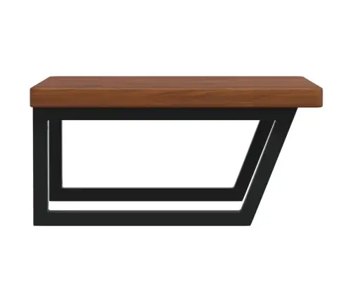 Izlietnes Plaukts, Stiprināms Pie Sienas, Tērauds, Ozola Koks Vidaxl