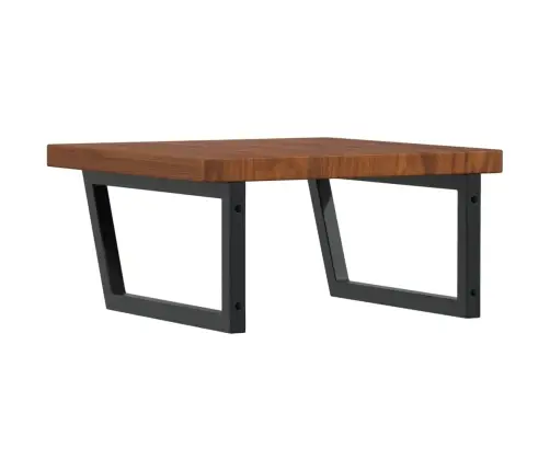 Izlietnes Plaukts, Stiprināms Pie Sienas, Tērauds, Ozola Koks Vidaxl