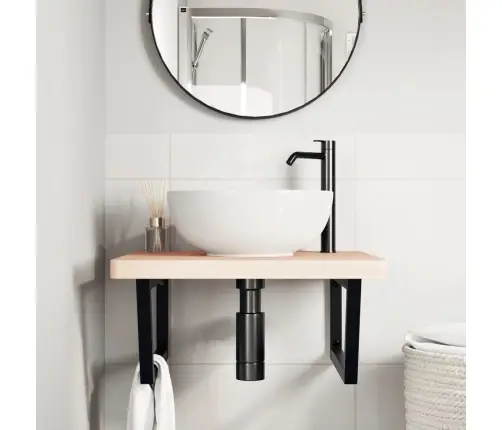 Izlietnes Plaukts, Stiprināms Pie Sienas, Tērauds, Dižskābardis Vidaxl