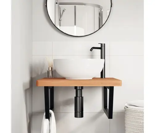 Izlietnes Plaukts, Stiprināms Pie Sienas, Tērauds, Dižskābardis Vidaxl