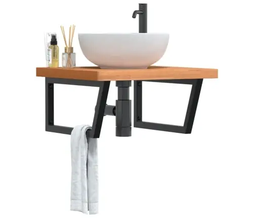 Izlietnes Plaukts, Stiprināms Pie Sienas, Tērauds, Dižskābardis Vidaxl