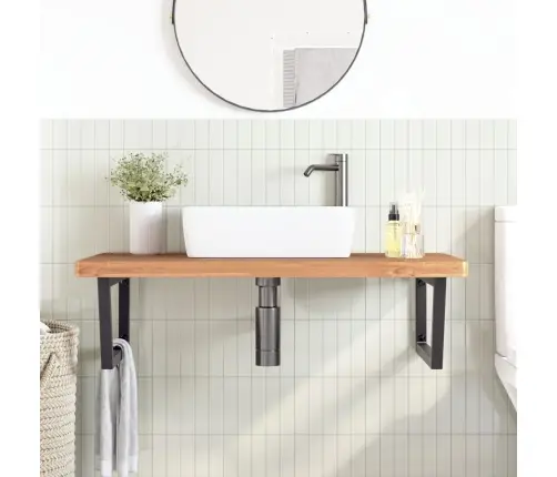 Izlietnes Plaukts, Stiprināms Pie Sienas, Tērauds, Dižskābardis Vidaxl