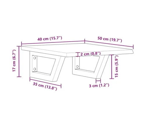 Seinale Kinnitatav Valamuriiul, Teras Ja Tammepuit