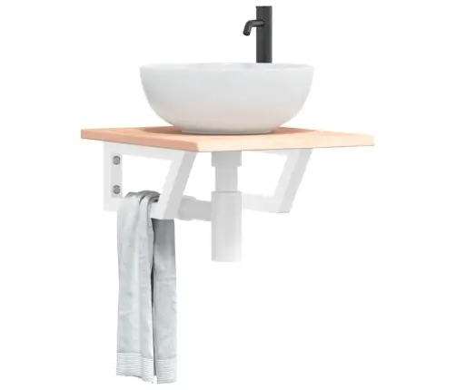 Seinale Kinnitatav Valamuriiul, Teras Ja Tammepuit