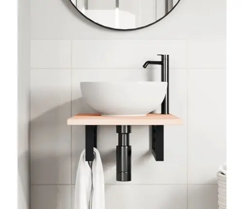 Seinale Kinnitatav Valamuriiul, Teras Ja Tammepuit