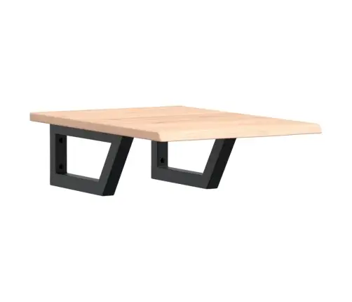 Izlietnes Plaukts, Stiprināms Pie Sienas, Tērauds, Ozola Koks Vidaxl