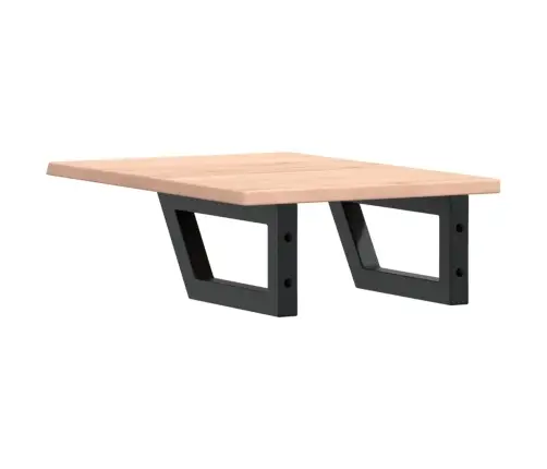 Izlietnes Plaukts, Stiprināms Pie Sienas, Tērauds, Ozola Koks Vidaxl