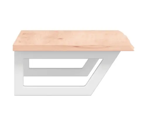 Izlietnes Plaukts, Stiprināms Pie Sienas, Tērauds, Ozola Koks Vidaxl