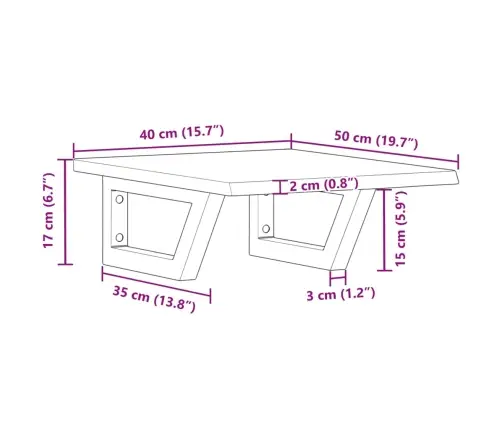 Seinale Kinnitatav Valamuriiul, Teras Ja Tammepuit