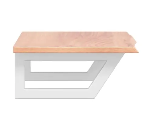 Izlietnes Plaukts, Stiprināms Pie Sienas, Tērauds, Ozola Koks Vidaxl