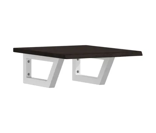 Izlietnes Plaukts, Stiprināms Pie Sienas, Tērauds, Ozola Koks Vidaxl