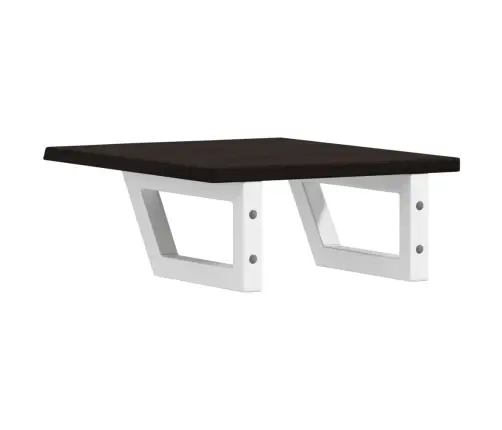 Izlietnes Plaukts, Stiprināms Pie Sienas, Tērauds, Ozola Koks Vidaxl